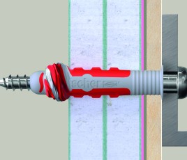 Fixation étanche pour salle d'eau