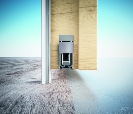 Porte à plinthe rétractable