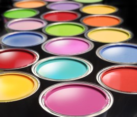 pots de peinture