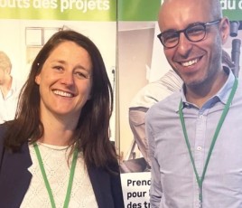 Marie Simunic (la directrice de l’offre chez Leroy Merlin) et Fatah Rezzaï (directeur de l’offre et des achats Rénovation énergétique/Menuiserie/Chauffage).