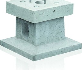 Socle de borne de recharge