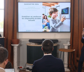 Conférence de presse Teksial baromètre rénovation énergétique OpinionWay Thomas Burgos Frédéric Micheau