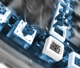 Production d'interrupteurs chez Legrand.