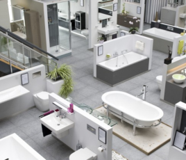 Showroom sanitaire-chauffage de Paepens, à Ninove (Flandre-Orientale).