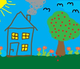 maison d'enfant dessin