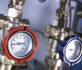 Vannes de chauffage.