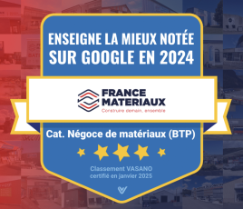 Prix Vasano 2024 du meilleur réseau de négoce de matériaux.