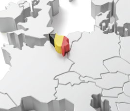 Carte de la Belgique.