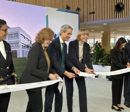 Benoît Bazin et Valérie Létard inauguration Aubervilliers