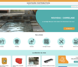 Site marchand Sanitaire-Distribution.fr du groupe Wendel.