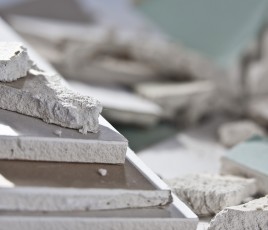 déchets de plaques de plâtre pour recyclage