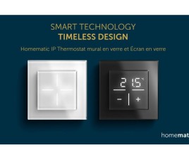 eQ-3 Homematic IP interface en verre domotique thermostat