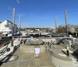 Plurial Novilia, construction d'un immeuble en 3D à Reims.