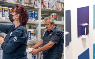 Mise en rayon LS de l'offre Tollens.