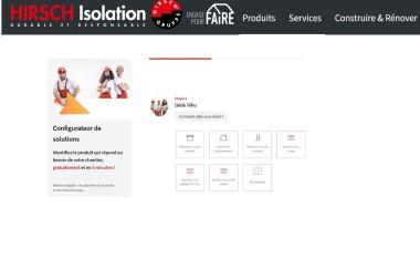 Site internet Hirsch Isolation