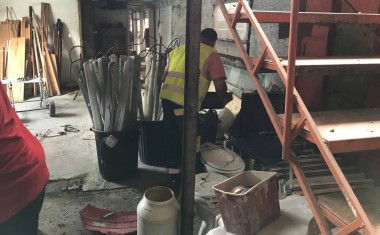 Kaoukab - Collecte d'encombrants métalliques sur une chantier