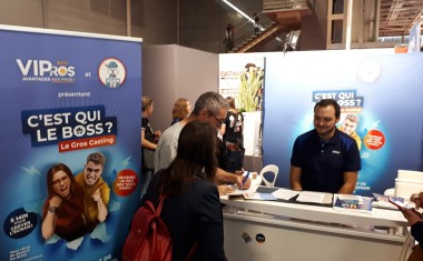 Casting d'artisans sur le stand VIPros - Batimat 2022