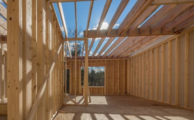 Maison à ossatures bois.