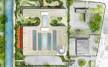 Le plan du parking du bâtiment de la société Exotec