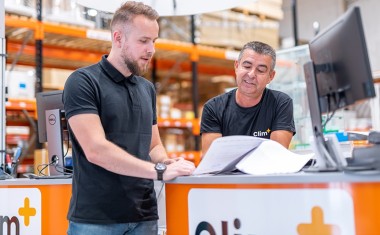 Clim+ - Comptoir de vente.