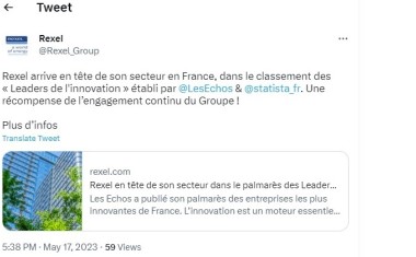 Rexel - Prix "Les Echos / Statista".