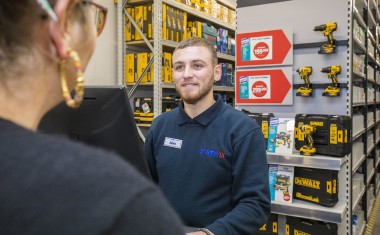 Screwfix France, zone comptoir.