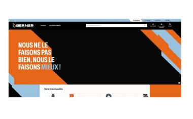 Site marchand de Berner et nouveau logo.