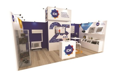 IDK, stand sur le salon Artibat 2023.