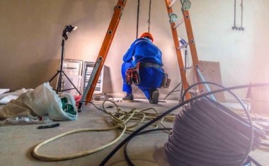 Travaux de rénovation énergétique.