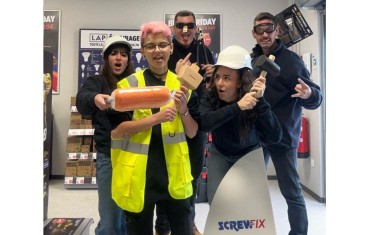 L'équipe de Screwfix de Moulins-lès-Metz (Moselle).