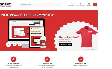Barillet et site d'e-commerce.