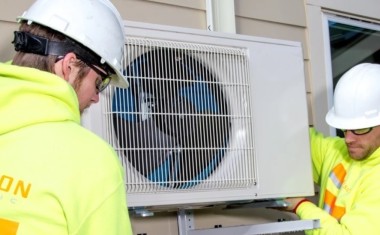 Installation d'une PAC.