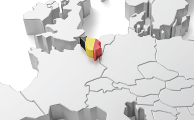 Carte de la Belgique.