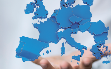 Carte de l'Union européenne.