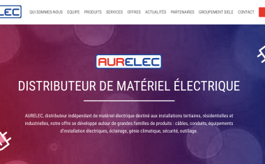 Homepage du site marchand d'Aurélec.