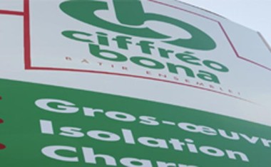 Logo de l'enseigne de négoce en matériaux de construction, Ciffréo Bona.