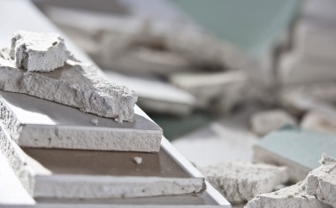 déchets de plaques de plâtre pour recyclage