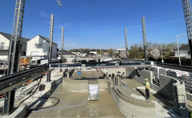 Plurial Novilia, construction d'un immeuble en 3D à Reims.