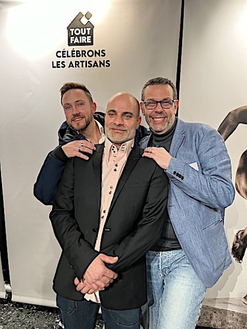 Nicolas Paul Stéphane Aria et Denis Gentile lors de l'événement Tout Faire