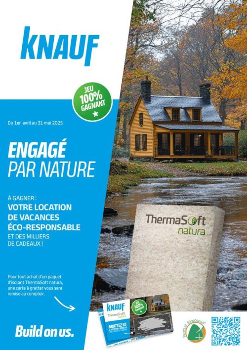 Affiche premier lot jeu Knauf