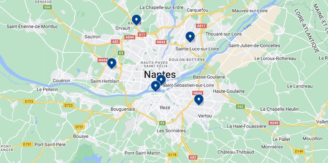 Rexel et les agences nantaises.