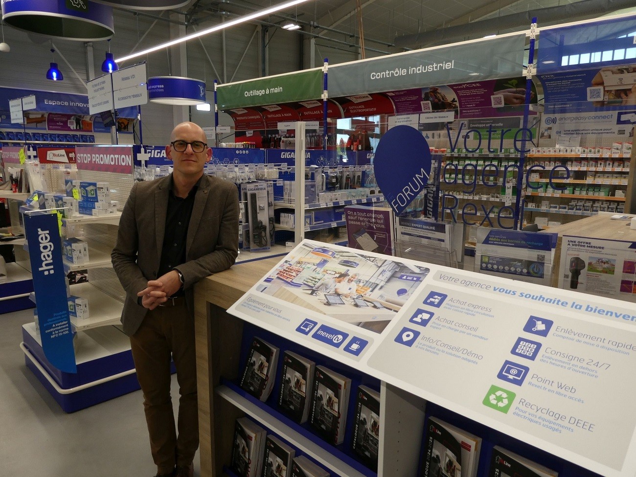 Alan Ruiz, responsable du pôle Rexel Loire Océan.
