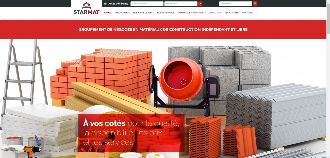 Nouveau logo du groupement Starmat - Avril 2024.