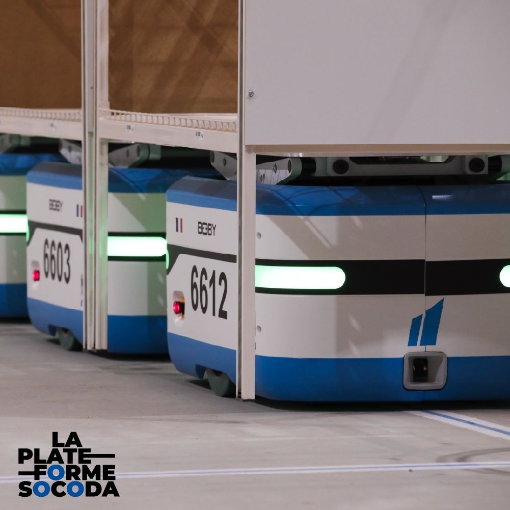 La Platefome Socoda - Boby, le robot préparateur de commandes.