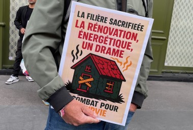 MaPrimeRénov' : manifestation devanty l'Anah le lundi 12 mai 2025 à Paris.
